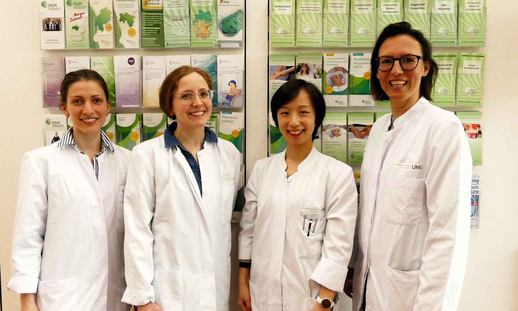 v.l.n.r. Dr. Stefanie Glaubitz, Dr. Stefanie Meyer, Dr. Rachel Zeng, PD Dr. Jana Zschüntzsch